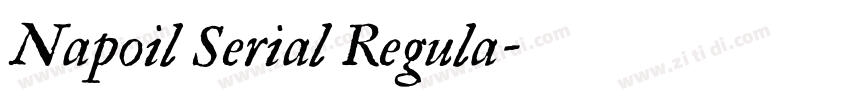 Napoil Serial Regula字体转换